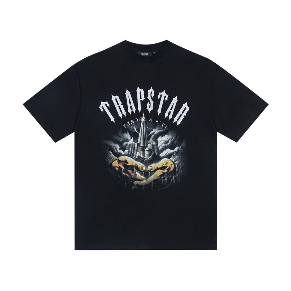 Trapstar Black Trapstar House Print T Shirt